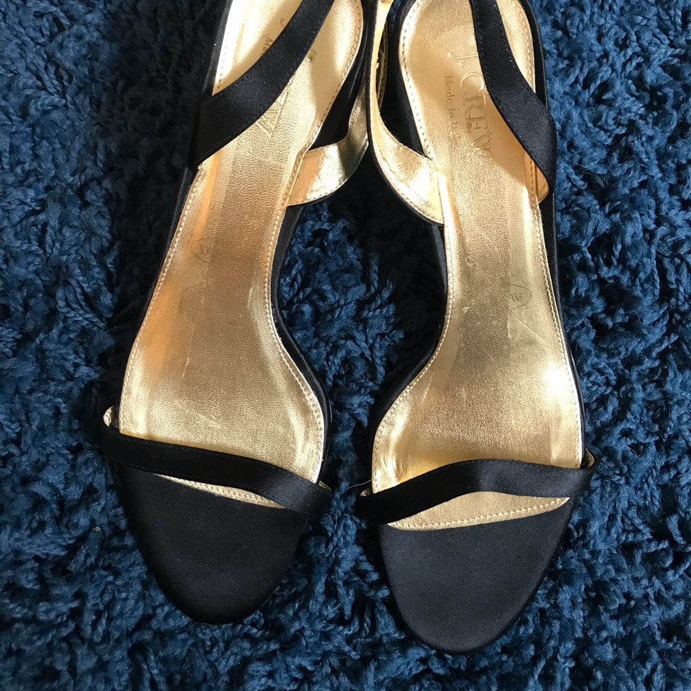 J. Crew Satin Slingbacks